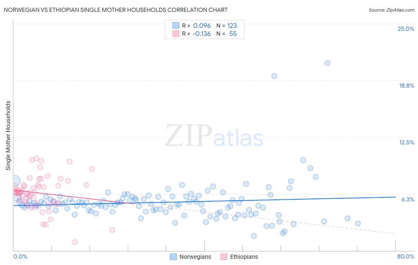 Norwegian vs Ethiopian Single Mother Households