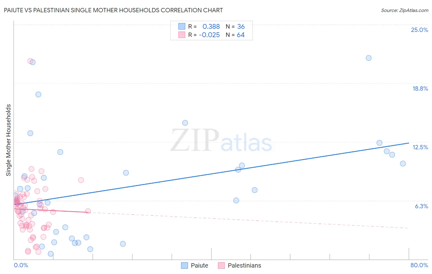 Paiute vs Palestinian Single Mother Households