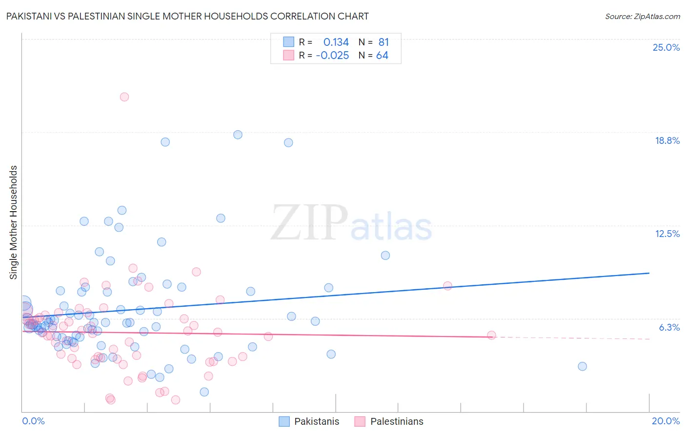 Pakistani vs Palestinian Single Mother Households