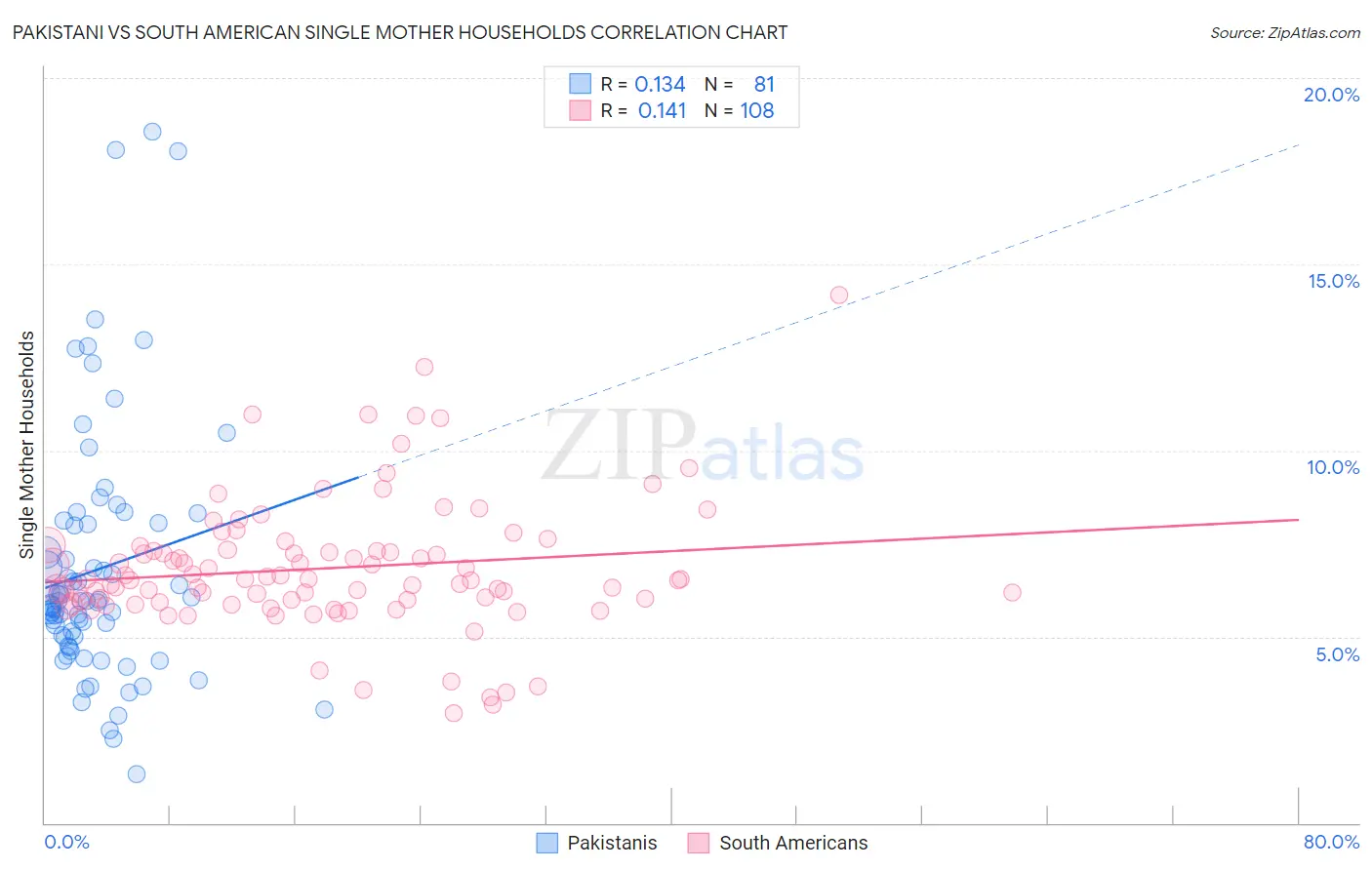 Pakistani vs South American Single Mother Households