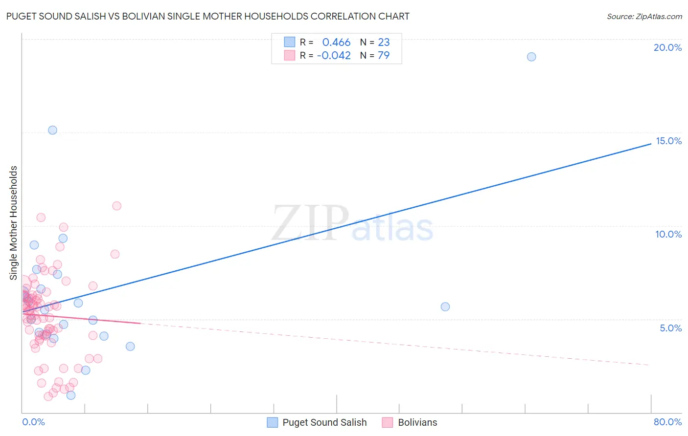 Puget Sound Salish vs Bolivian Single Mother Households