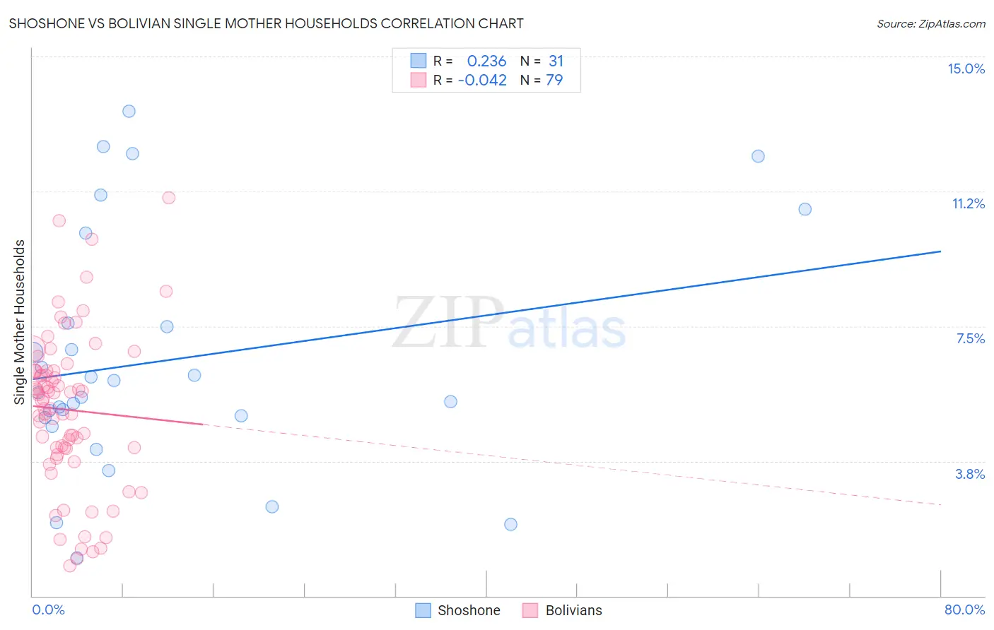 Shoshone vs Bolivian Single Mother Households