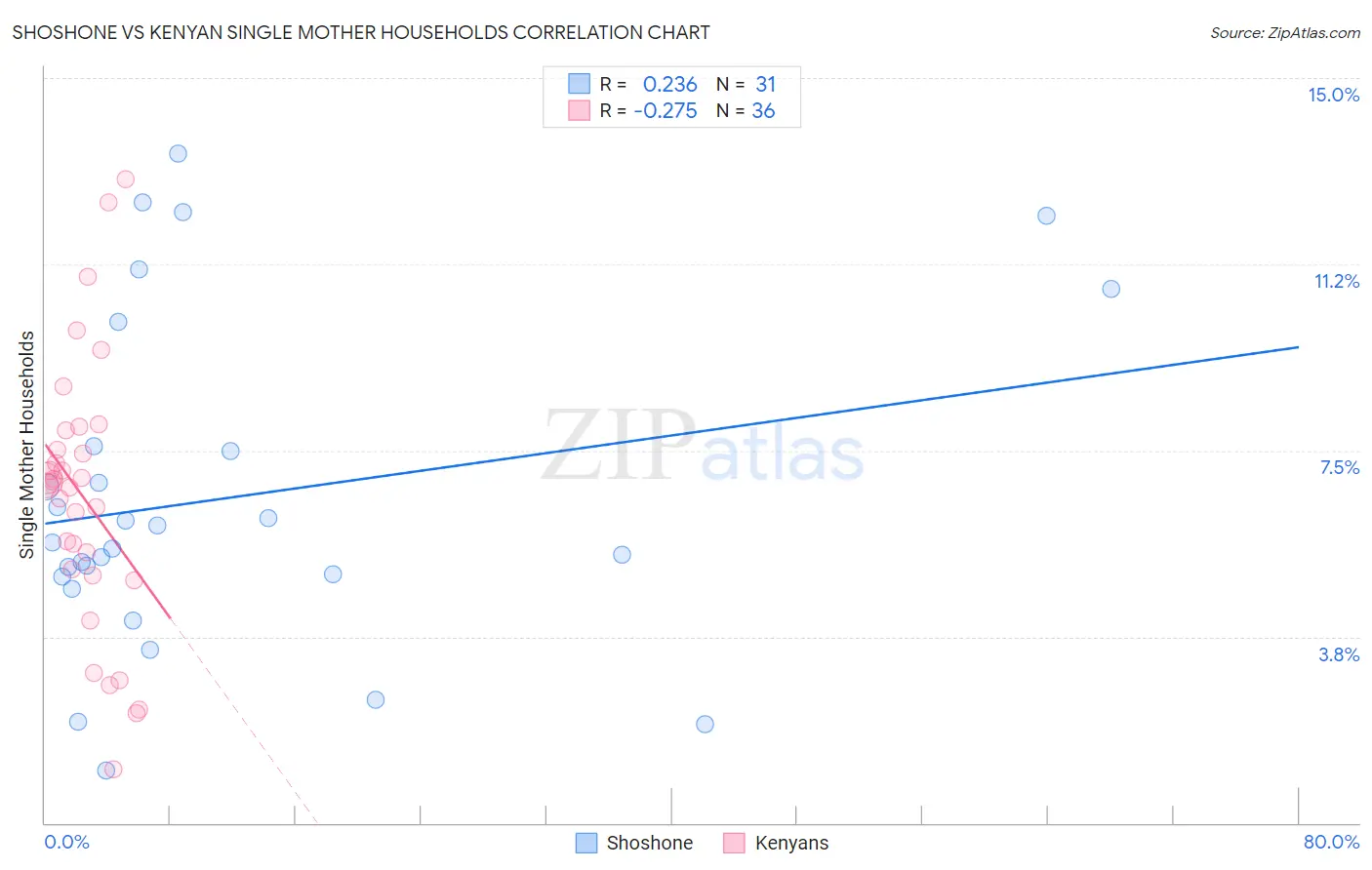 Shoshone vs Kenyan Single Mother Households