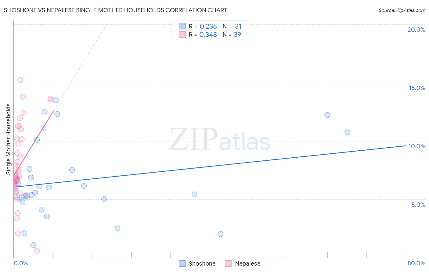 Shoshone vs Nepalese Single Mother Households