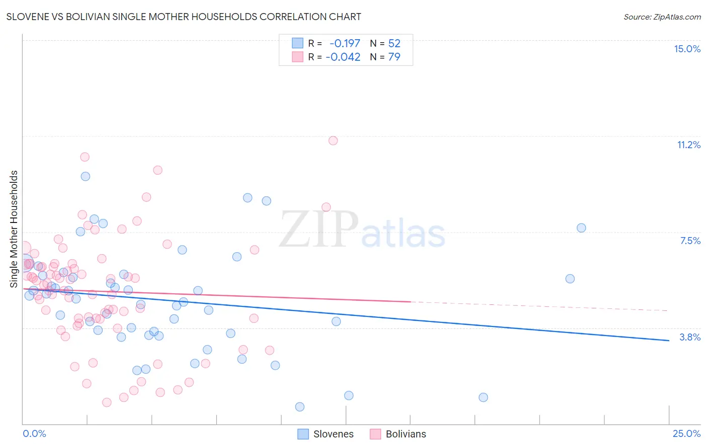 Slovene vs Bolivian Single Mother Households