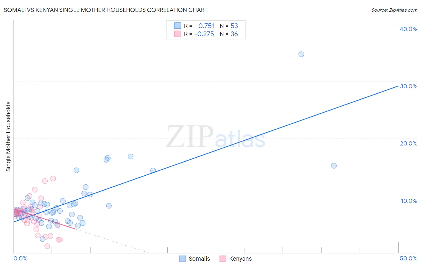 Somali vs Kenyan Single Mother Households