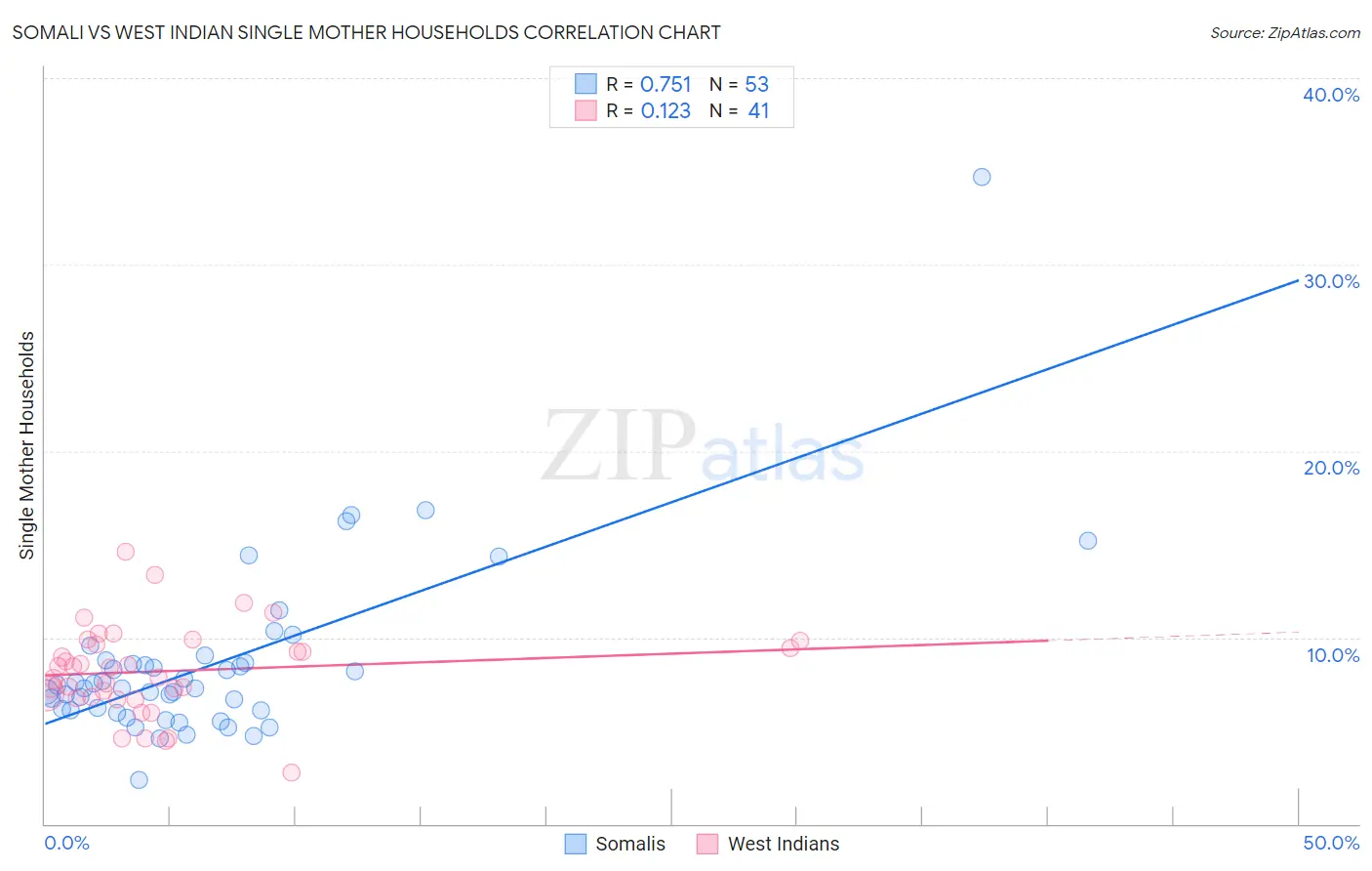 Somali vs West Indian Single Mother Households