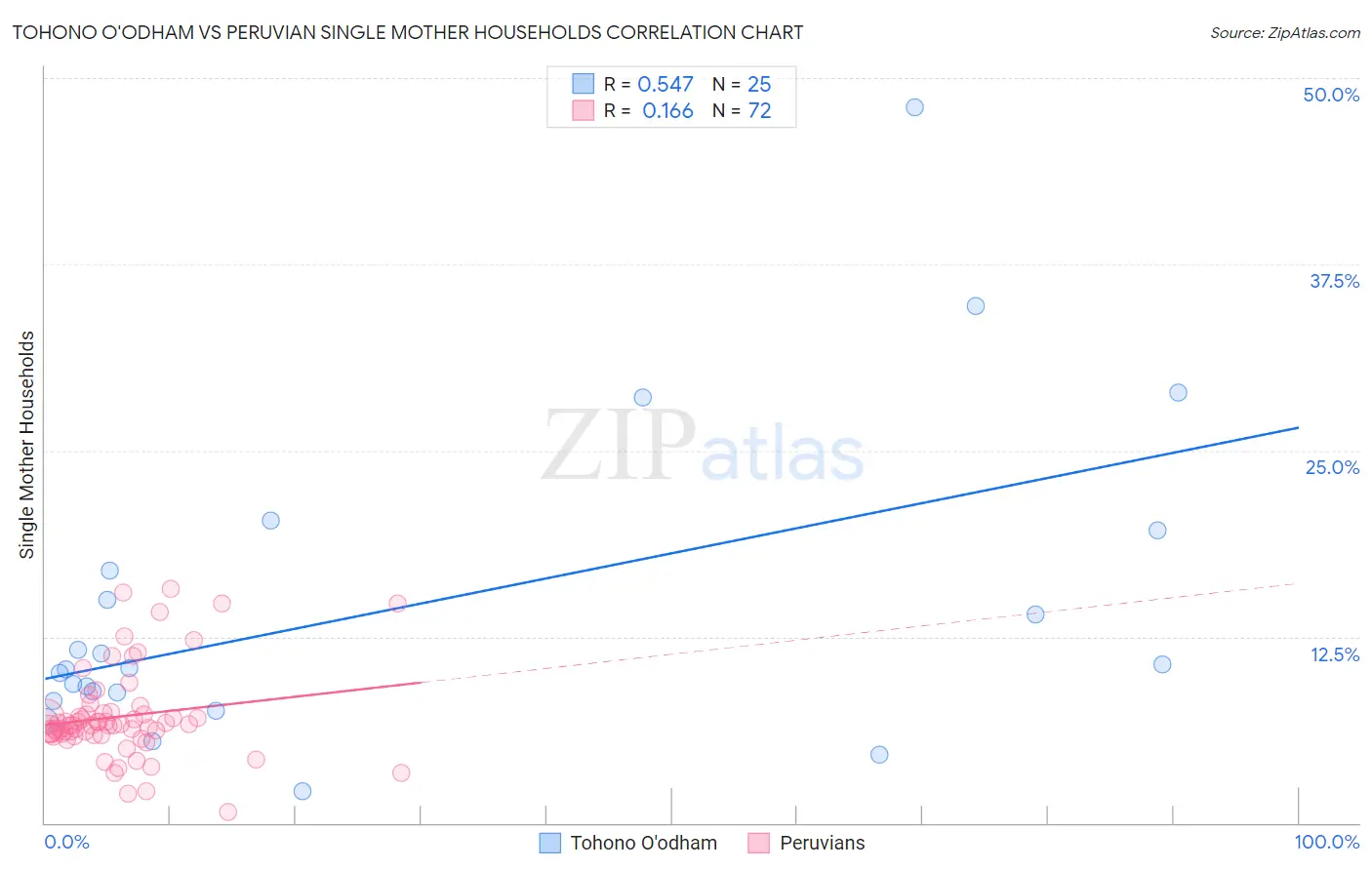 Tohono O'odham vs Peruvian Single Mother Households