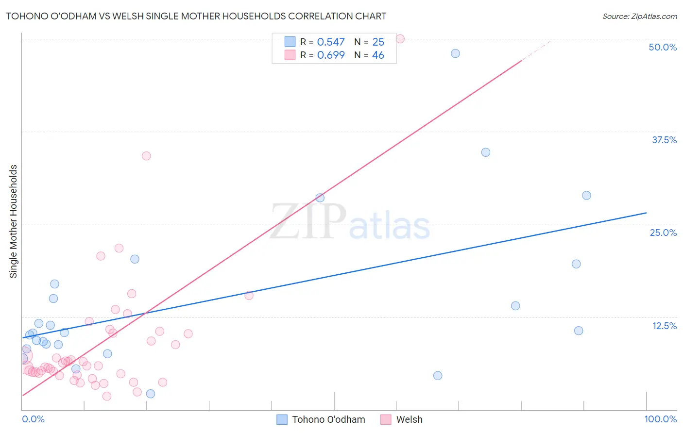 Tohono O'odham vs Welsh Single Mother Households