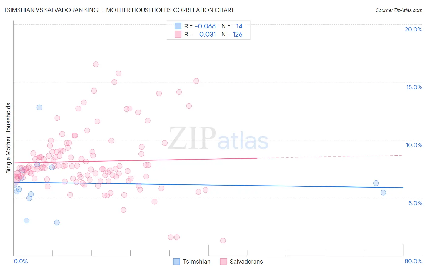 Tsimshian vs Salvadoran Single Mother Households