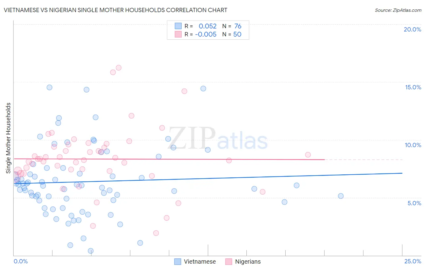 Vietnamese vs Nigerian Single Mother Households