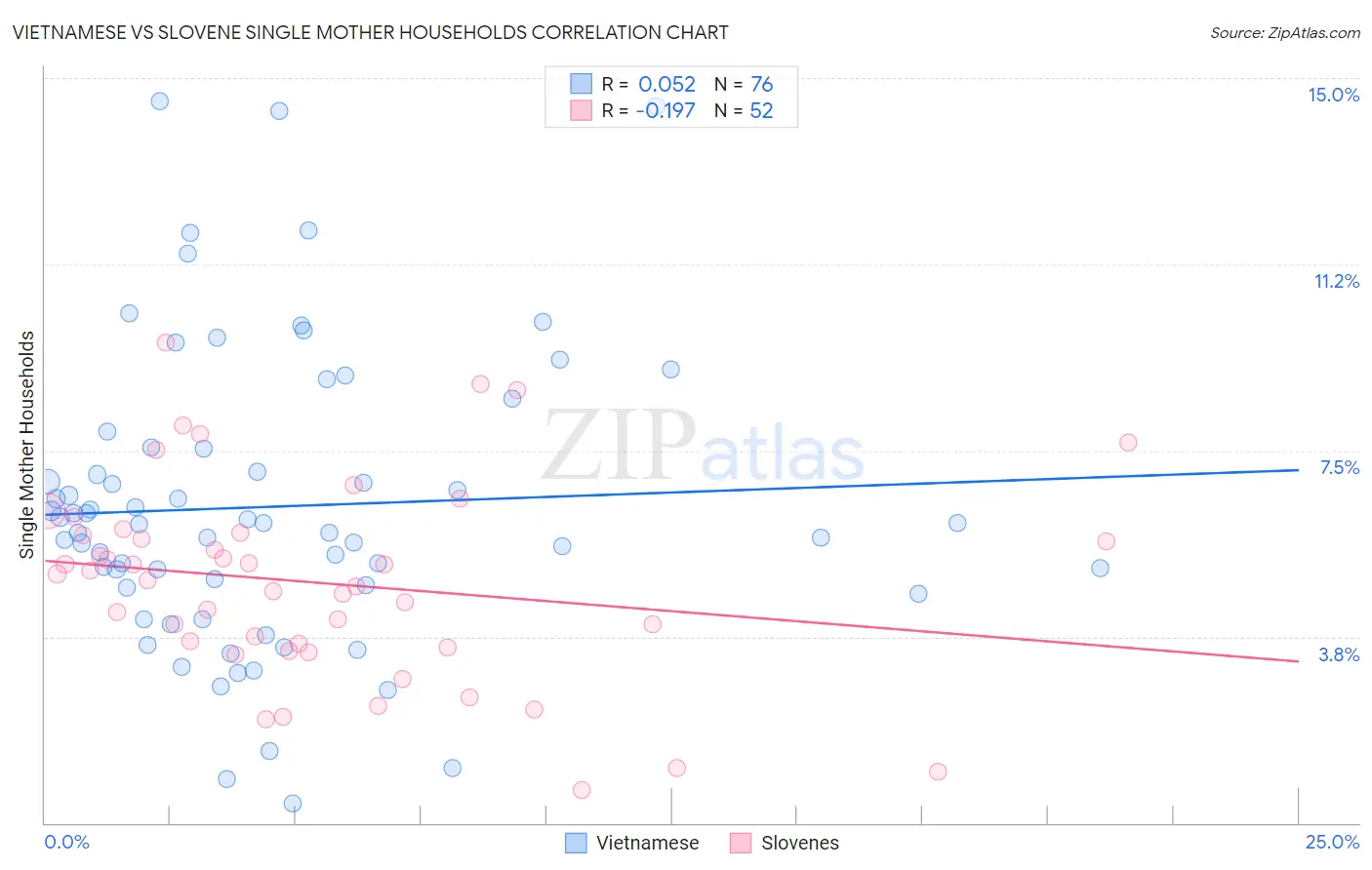 Vietnamese vs Slovene Single Mother Households