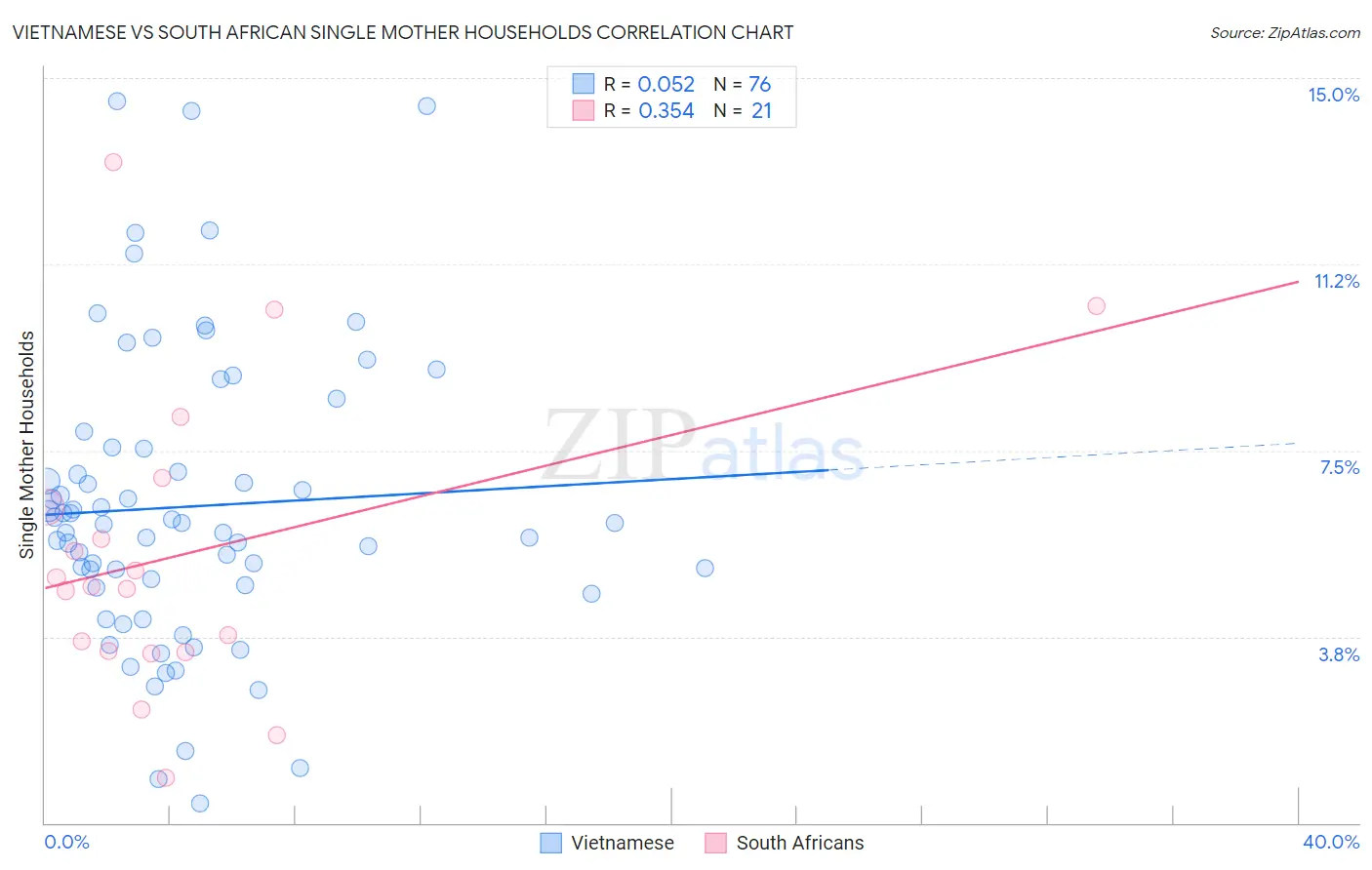 Vietnamese vs South African Single Mother Households
