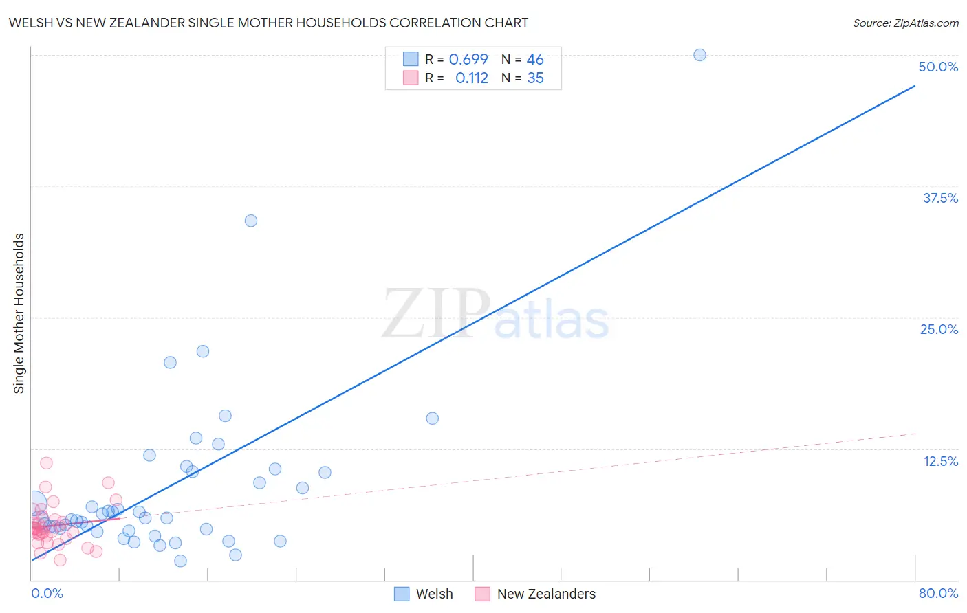 Welsh vs New Zealander Single Mother Households