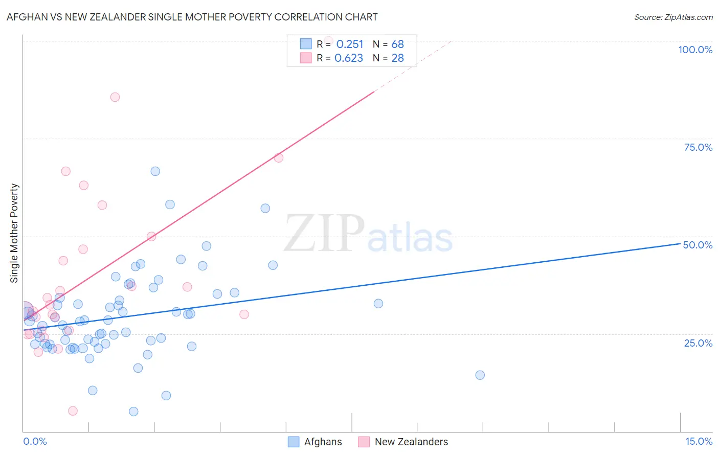 Afghan vs New Zealander Single Mother Poverty