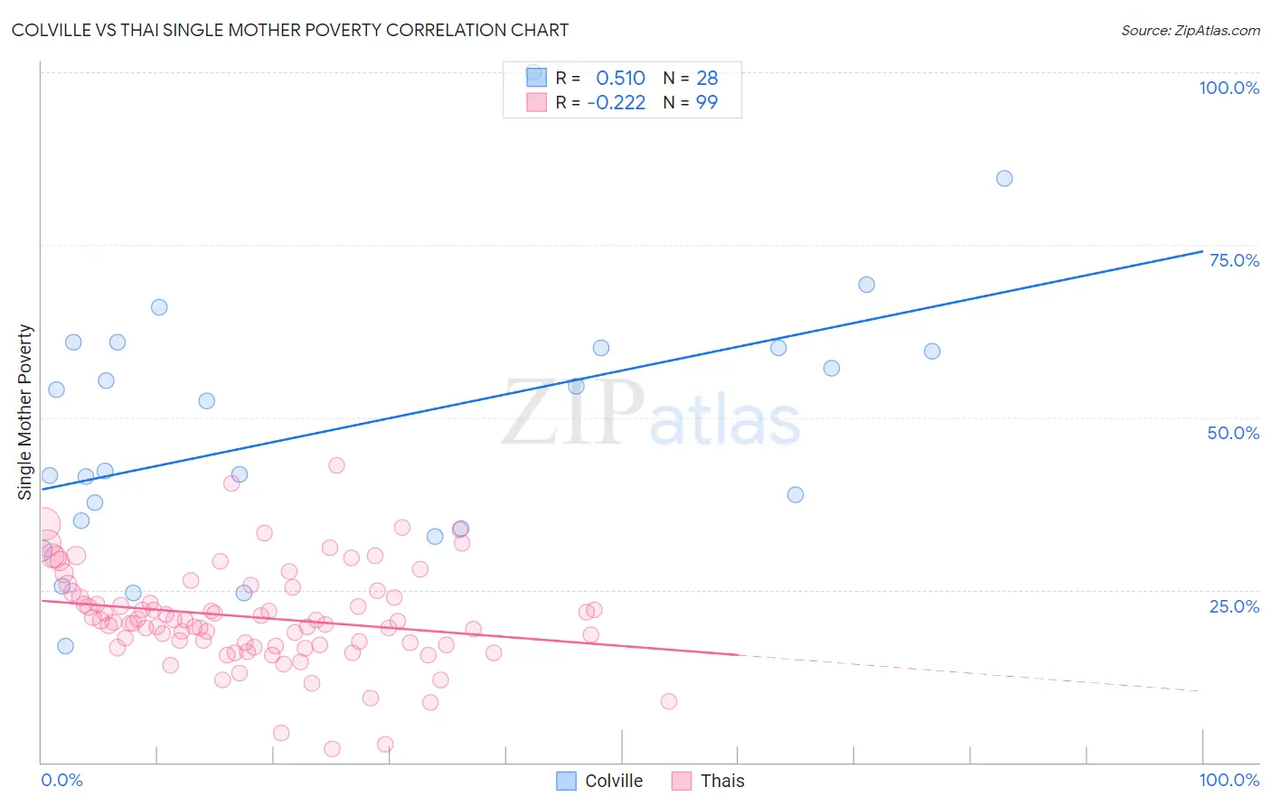 Colville vs Thai Single Mother Poverty