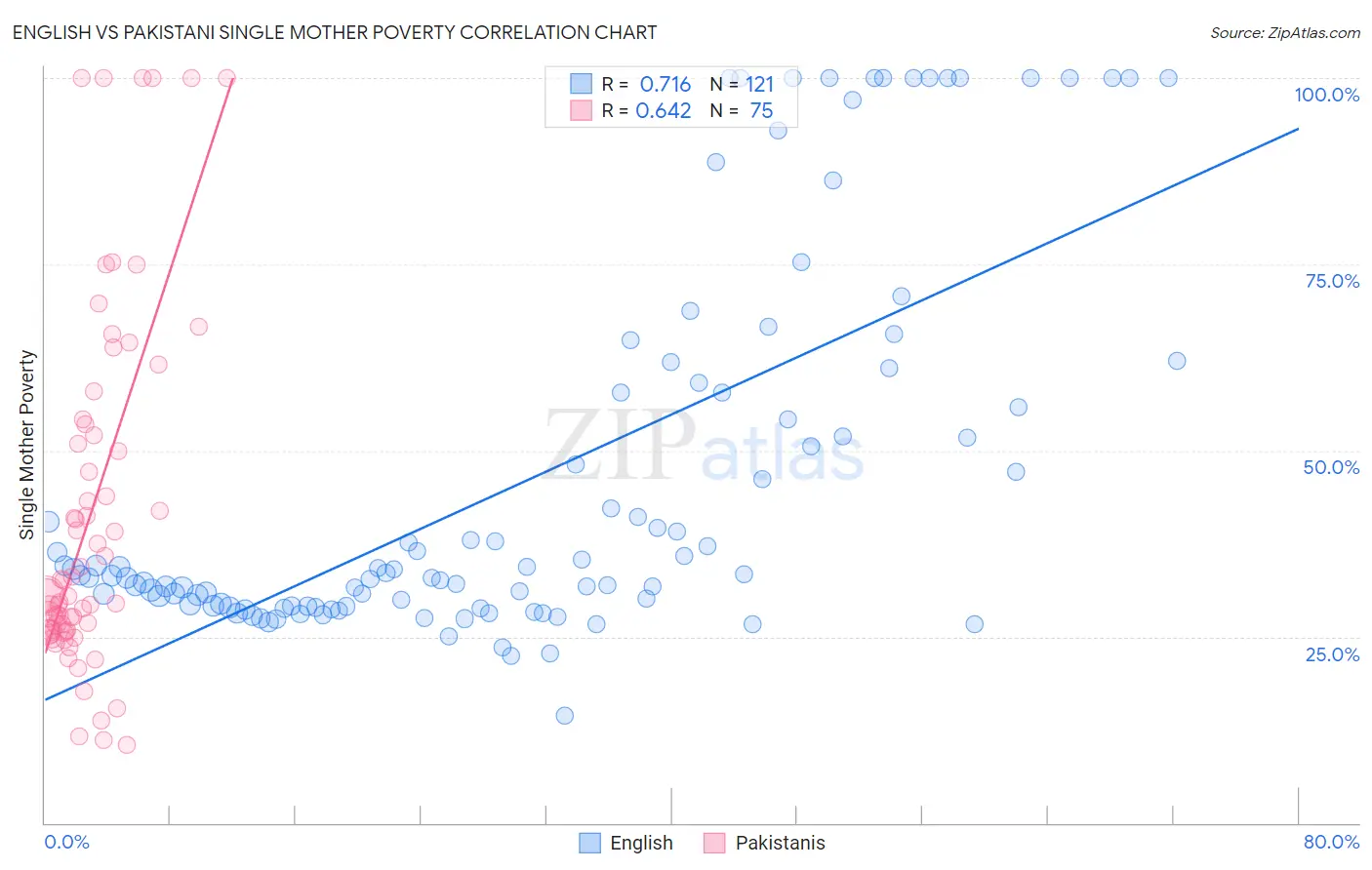English vs Pakistani Single Mother Poverty