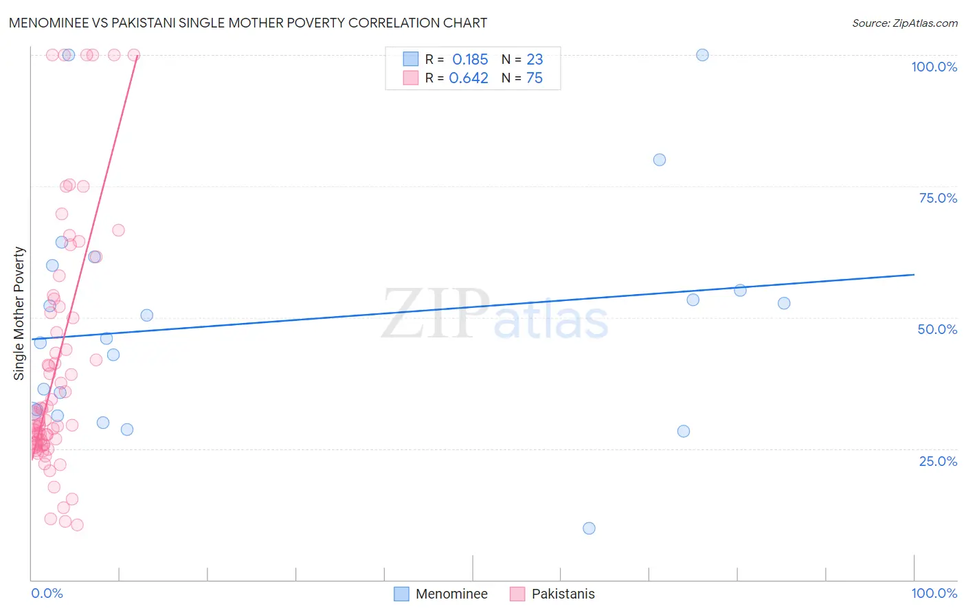 Menominee vs Pakistani Single Mother Poverty