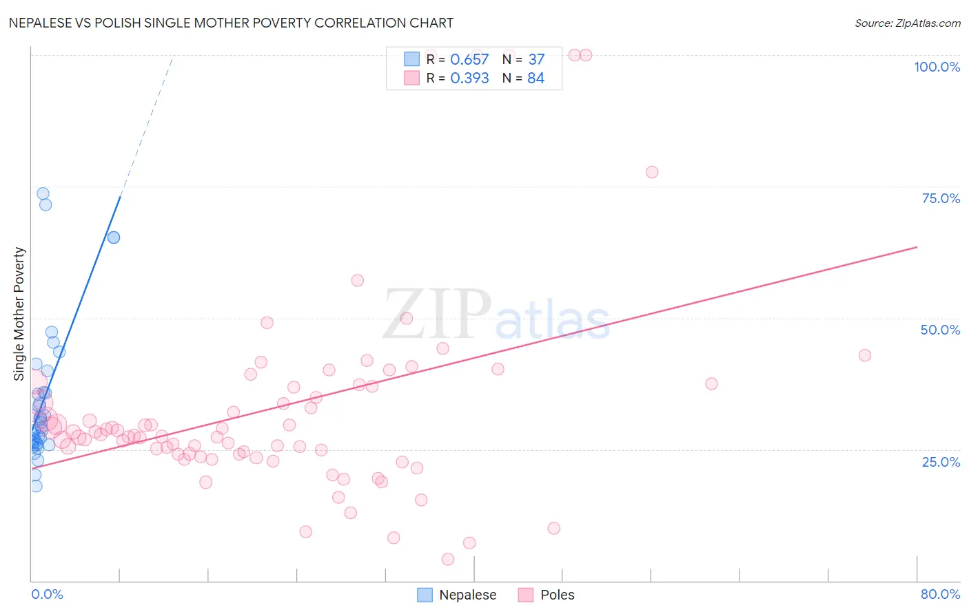 Nepalese vs Polish Single Mother Poverty