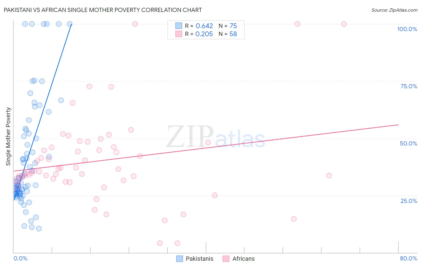 Pakistani vs African Single Mother Poverty