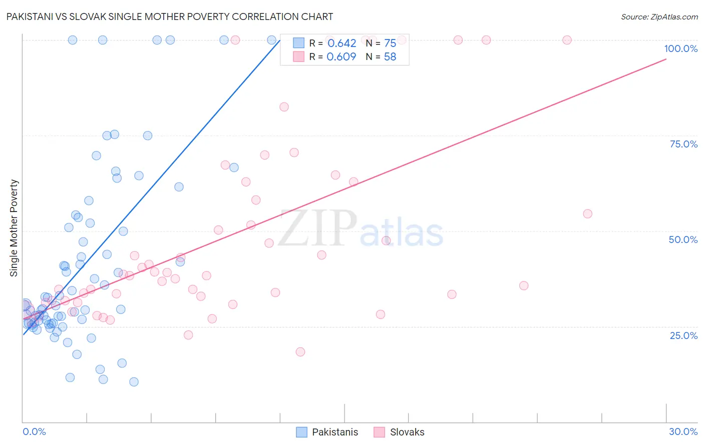 Pakistani vs Slovak Single Mother Poverty