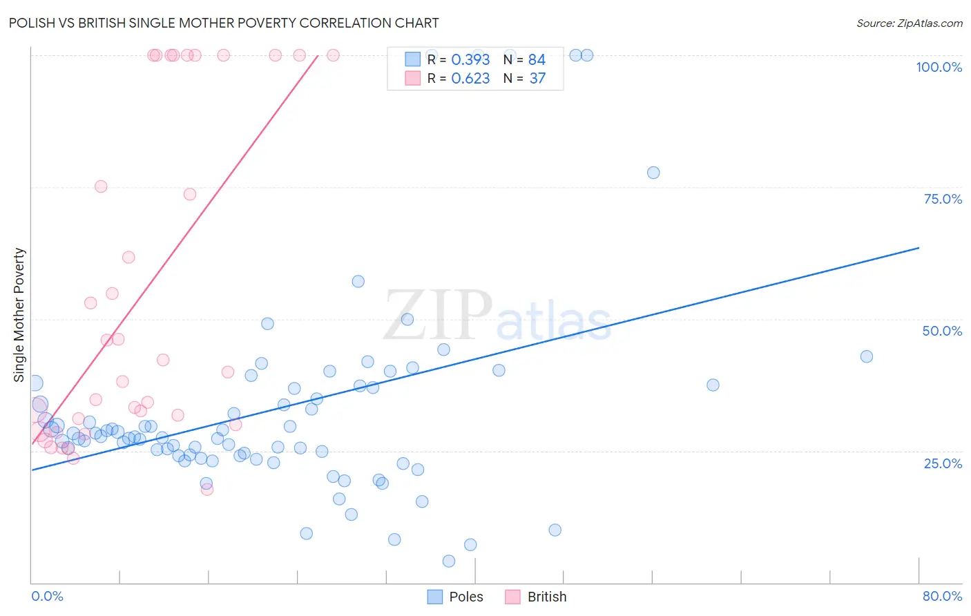 Polish vs British Single Mother Poverty