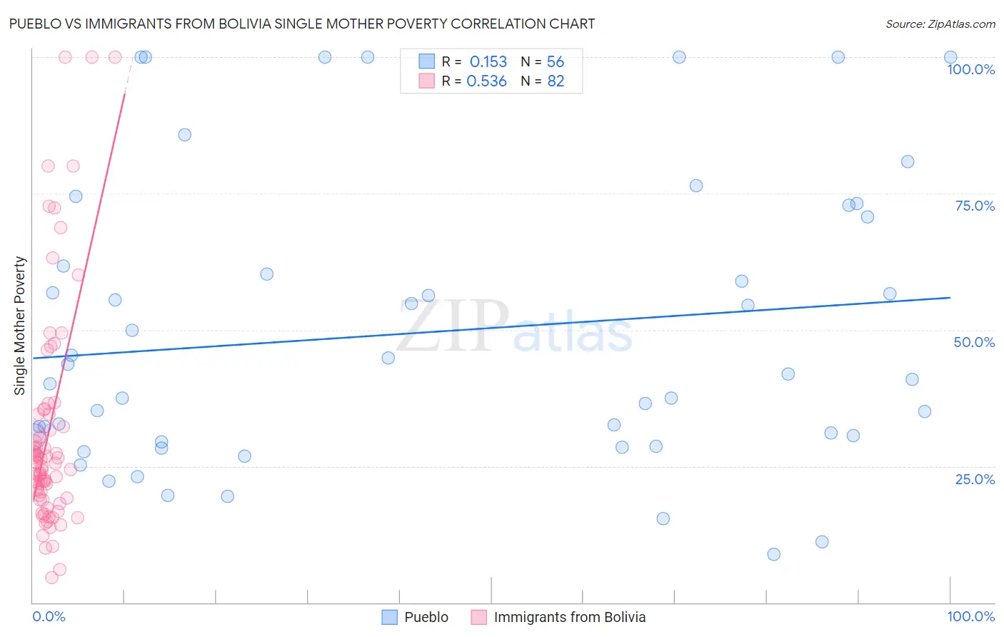 Pueblo vs Immigrants from Bolivia Single Mother Poverty