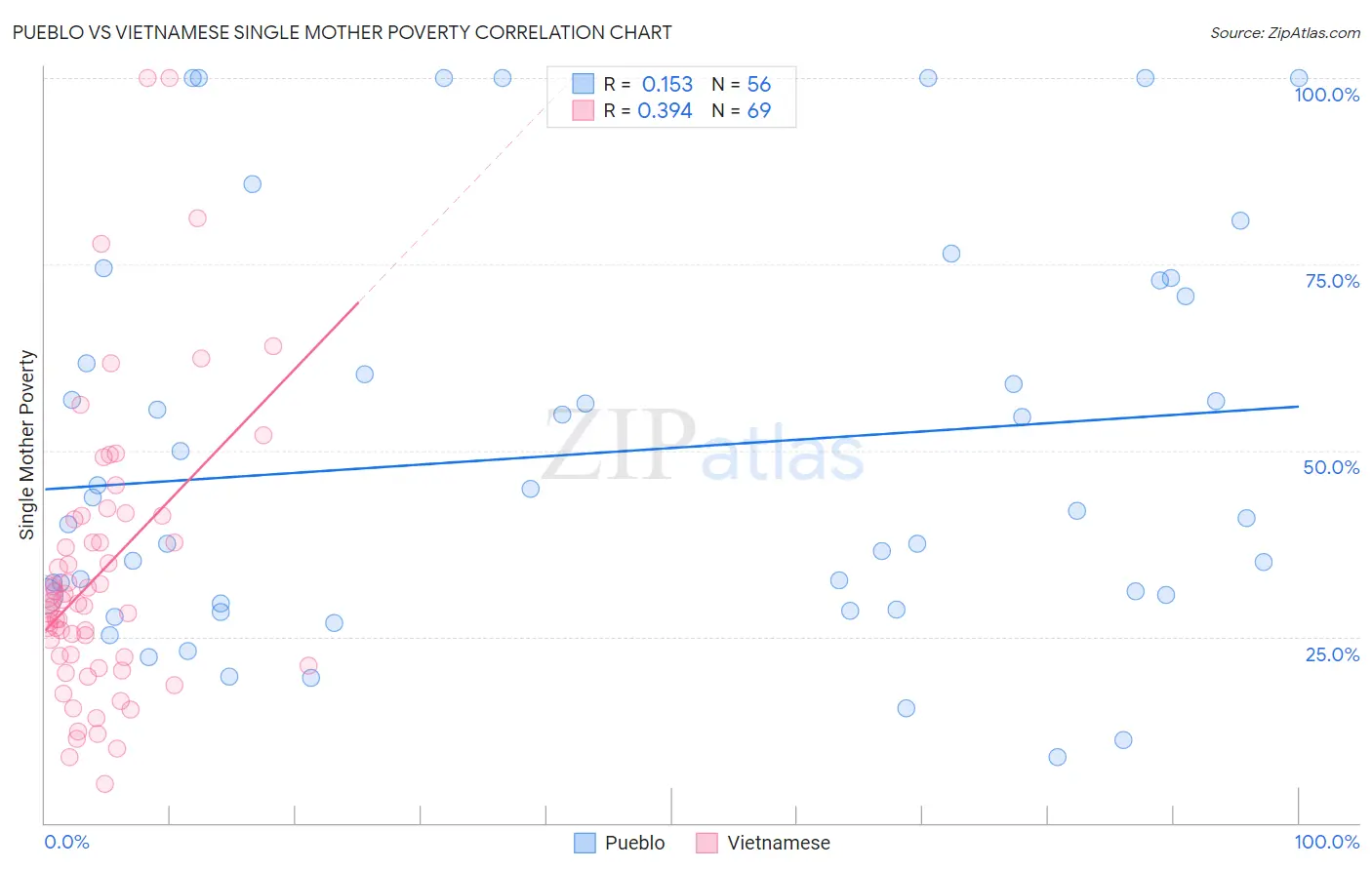 Pueblo vs Vietnamese Single Mother Poverty