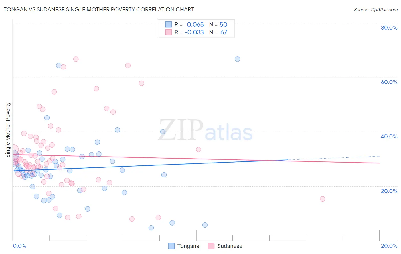 Tongan vs Sudanese Single Mother Poverty