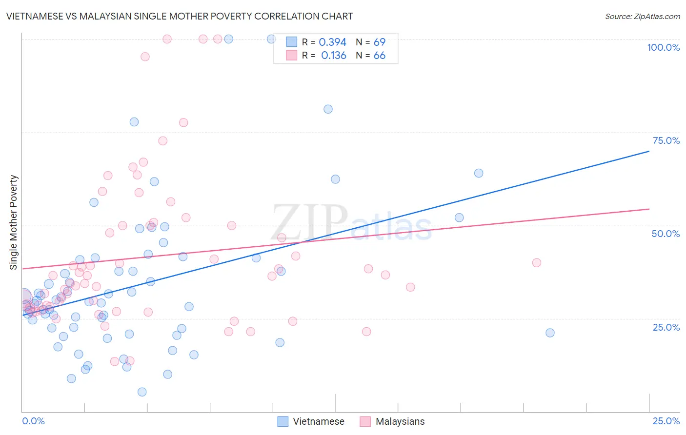 Vietnamese vs Malaysian Single Mother Poverty