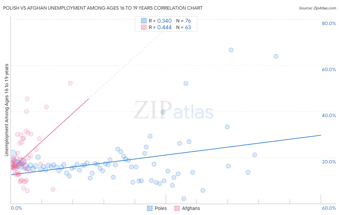 Polish vs Afghan Unemployment Among Ages 16 to 19 years