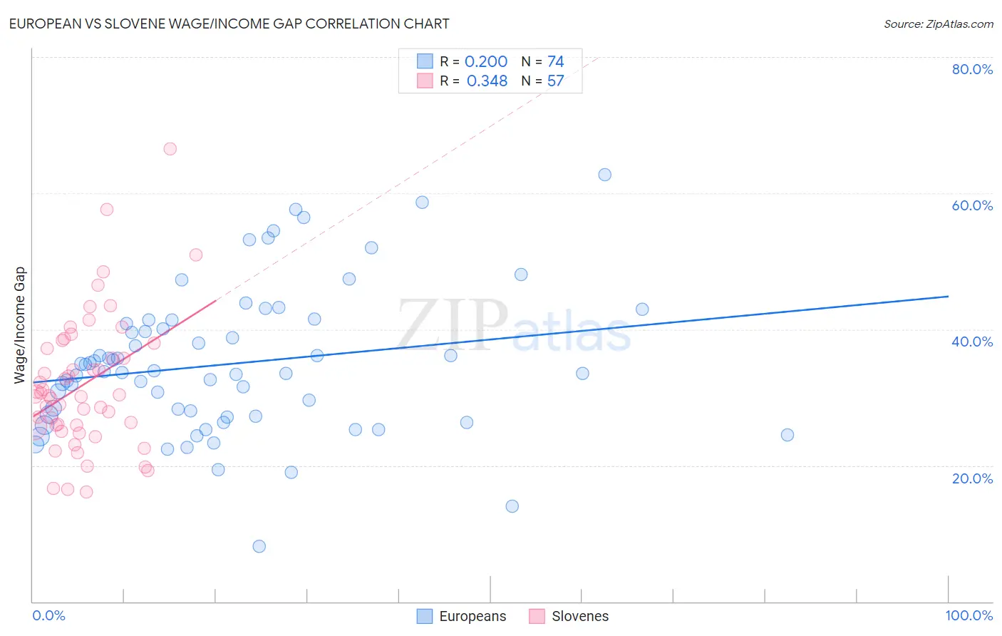 European vs Slovene Wage/Income Gap