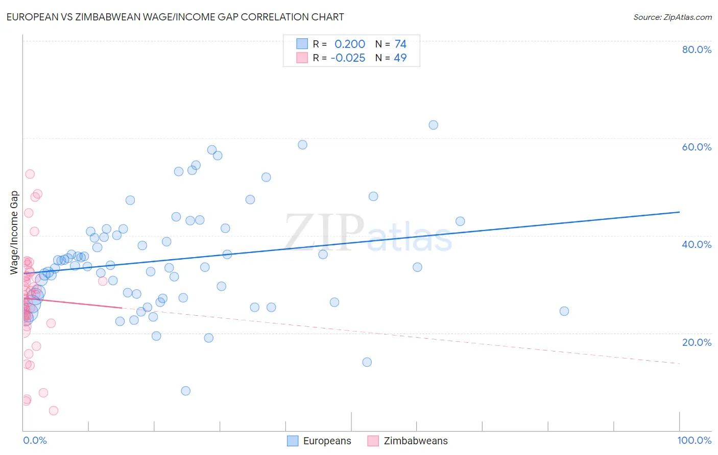 European vs Zimbabwean Wage/Income Gap