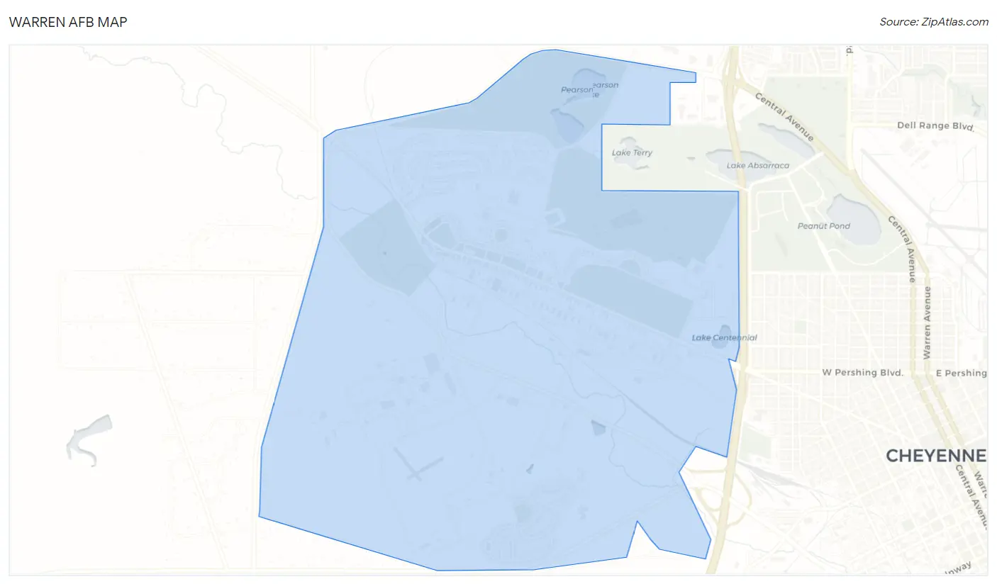 Warren AFB Map