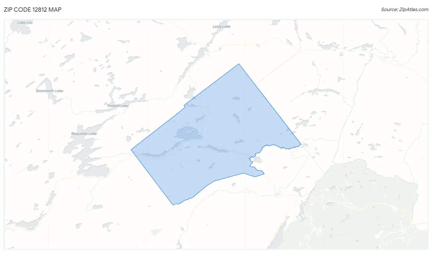Zip Code 12812 Map