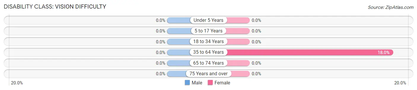 Disability in Zip Code 18245: <span>Vision Difficulty</span>