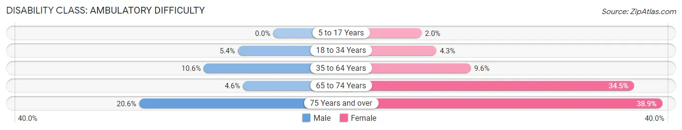 Disability in Zip Code 19963: <span>Ambulatory Difficulty</span>