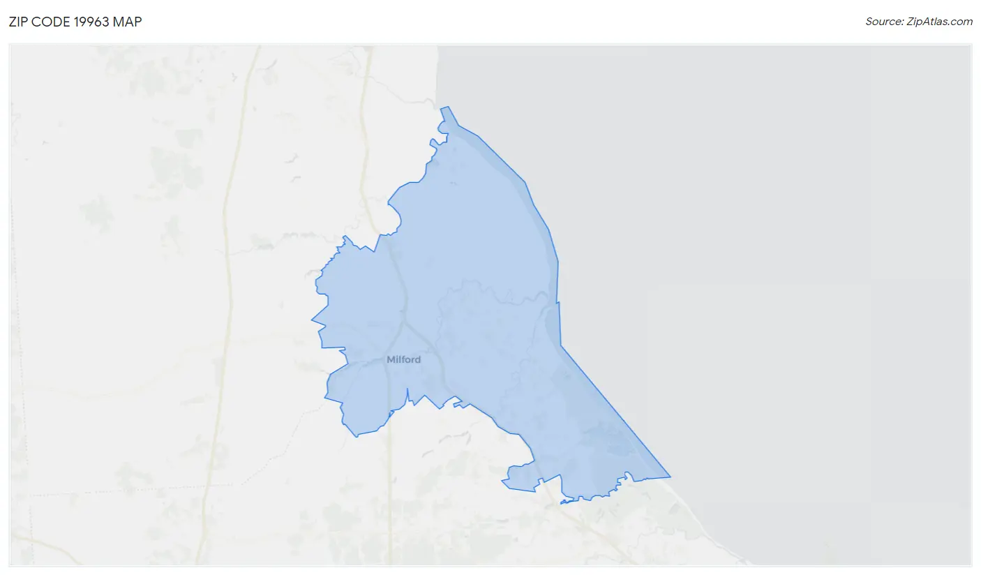 Zip Code 19963 Map