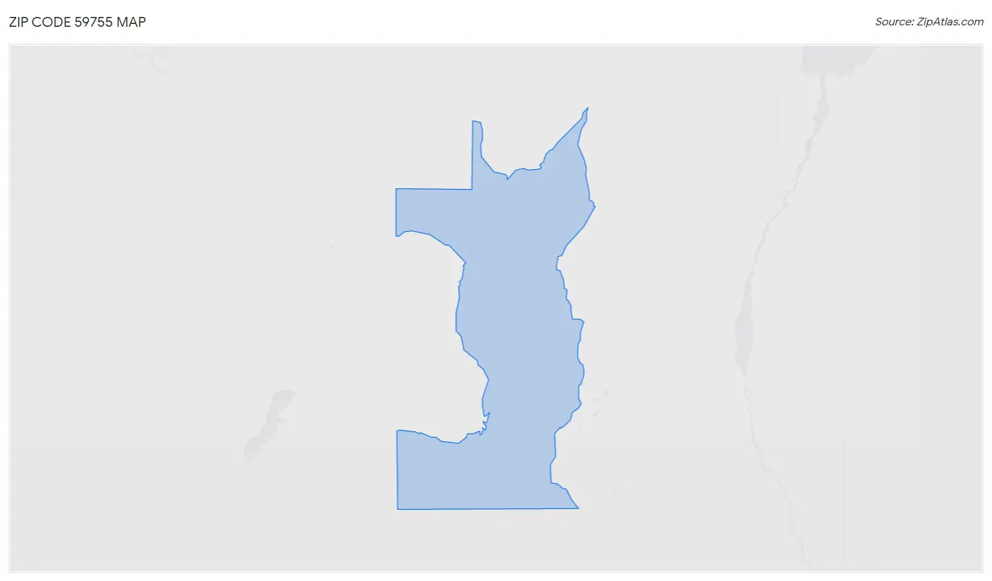 Zip Code 59755 Map