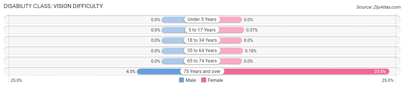 Disability in Zip Code 60119: <span>Vision Difficulty</span>