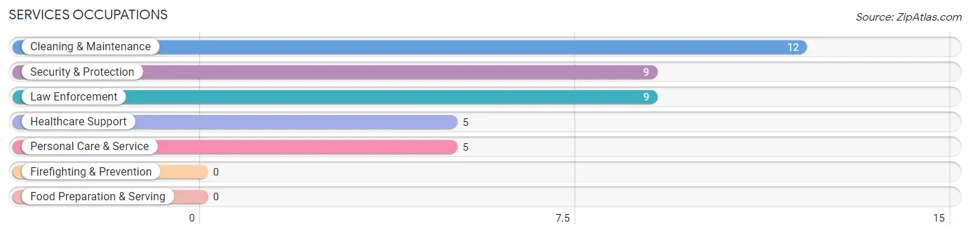 Services Occupations in Zip Code 73567
