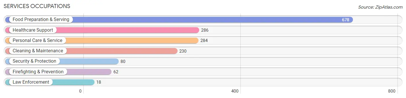Services Occupations in Zip Code 81620