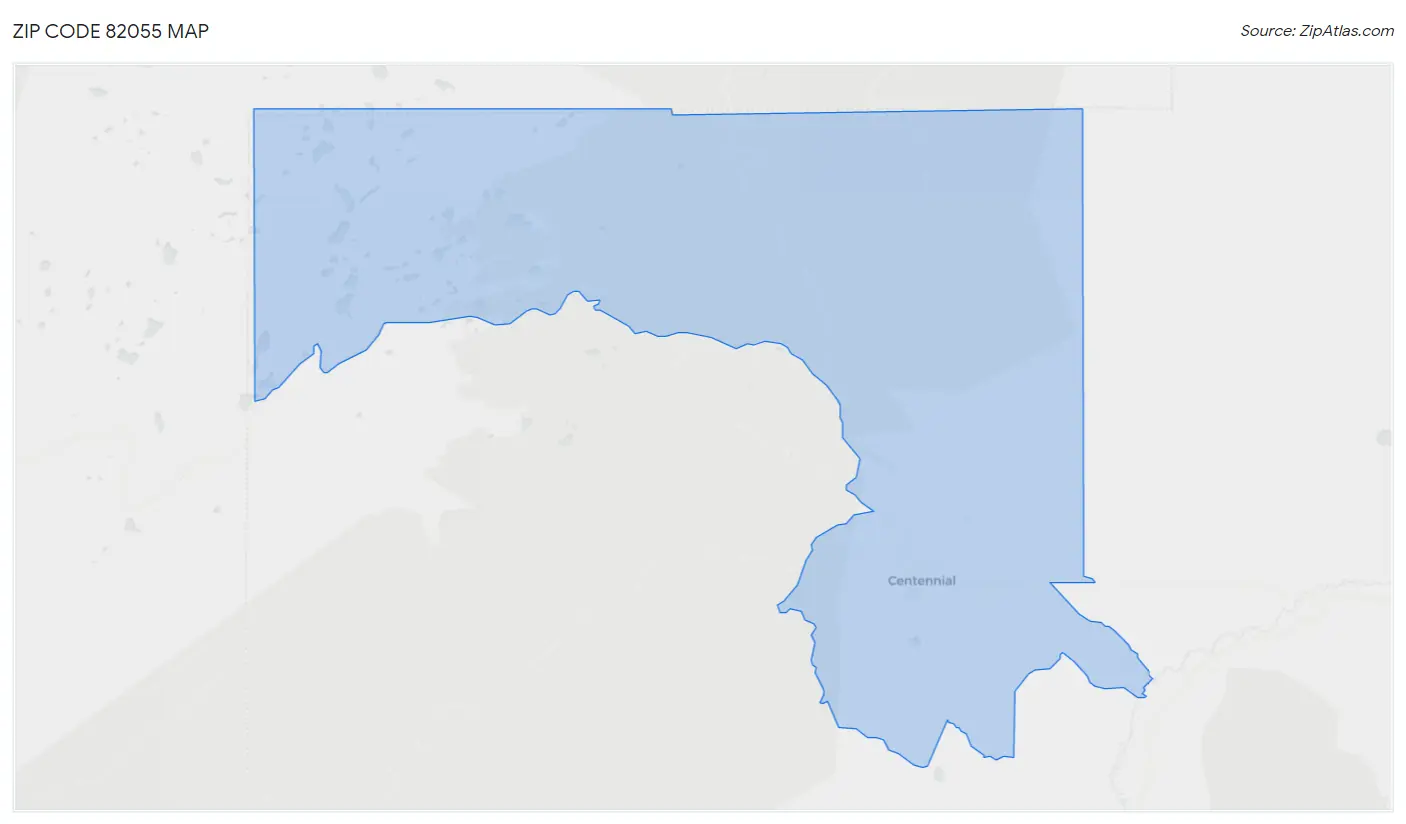 Zip Code 82055 Map