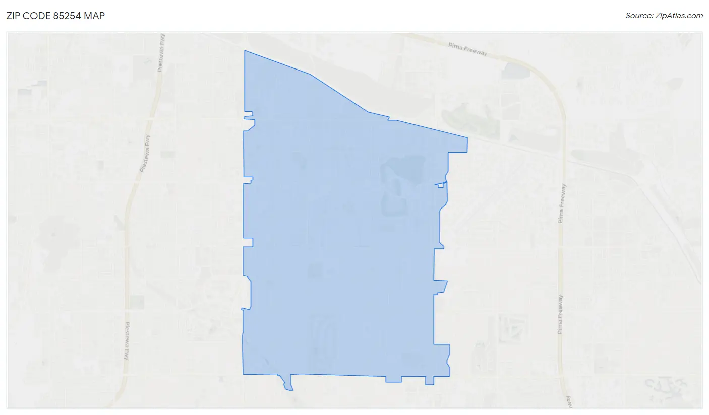Zip Code 85254 Map