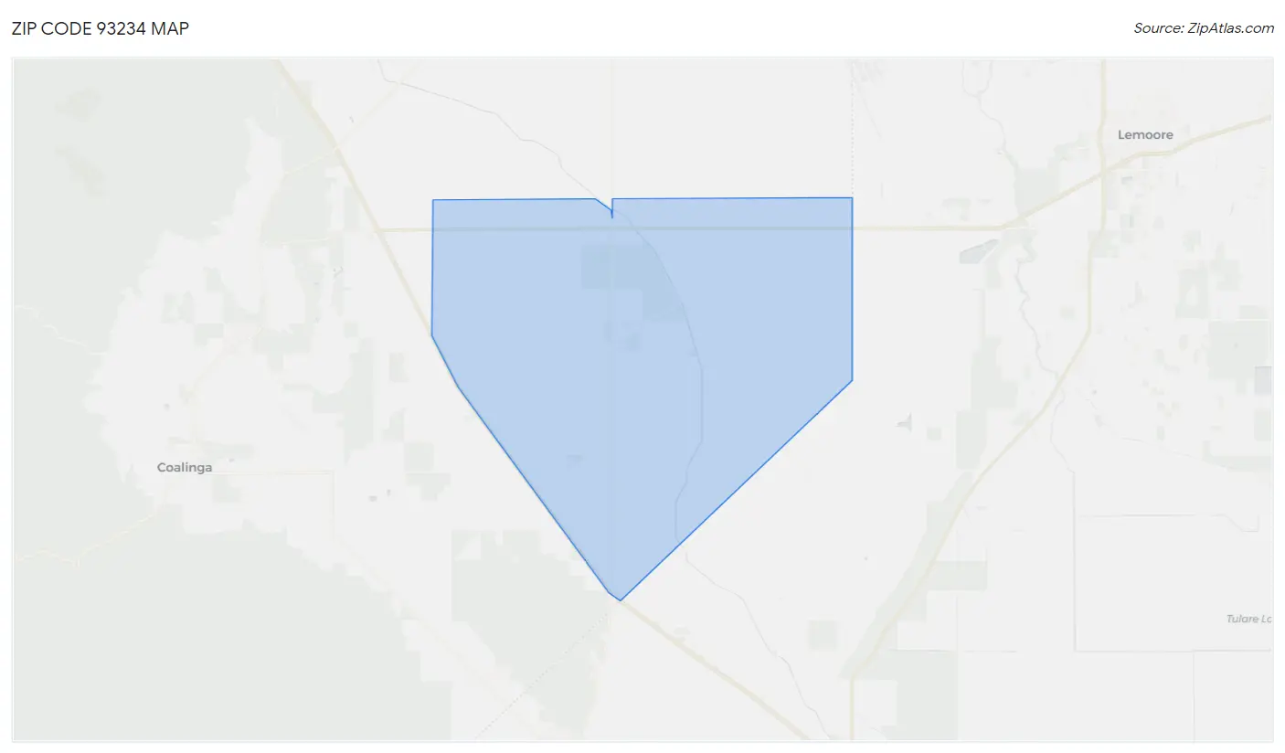 Zip Code 93234 Map