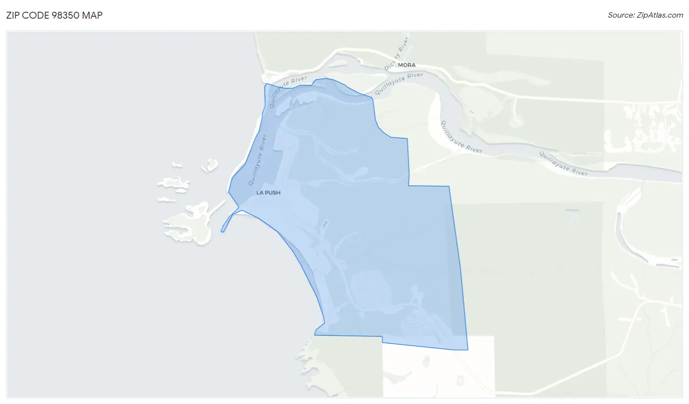 Zip Code 98350 Map