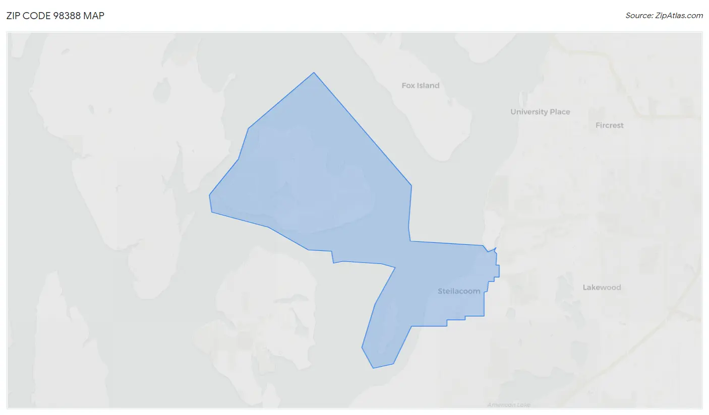 Zip Code 98388 Map